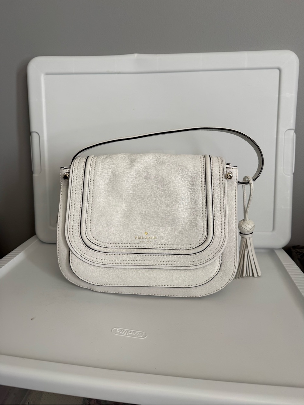 Kate Spade medium rianne Crossbody Bag in White NWT